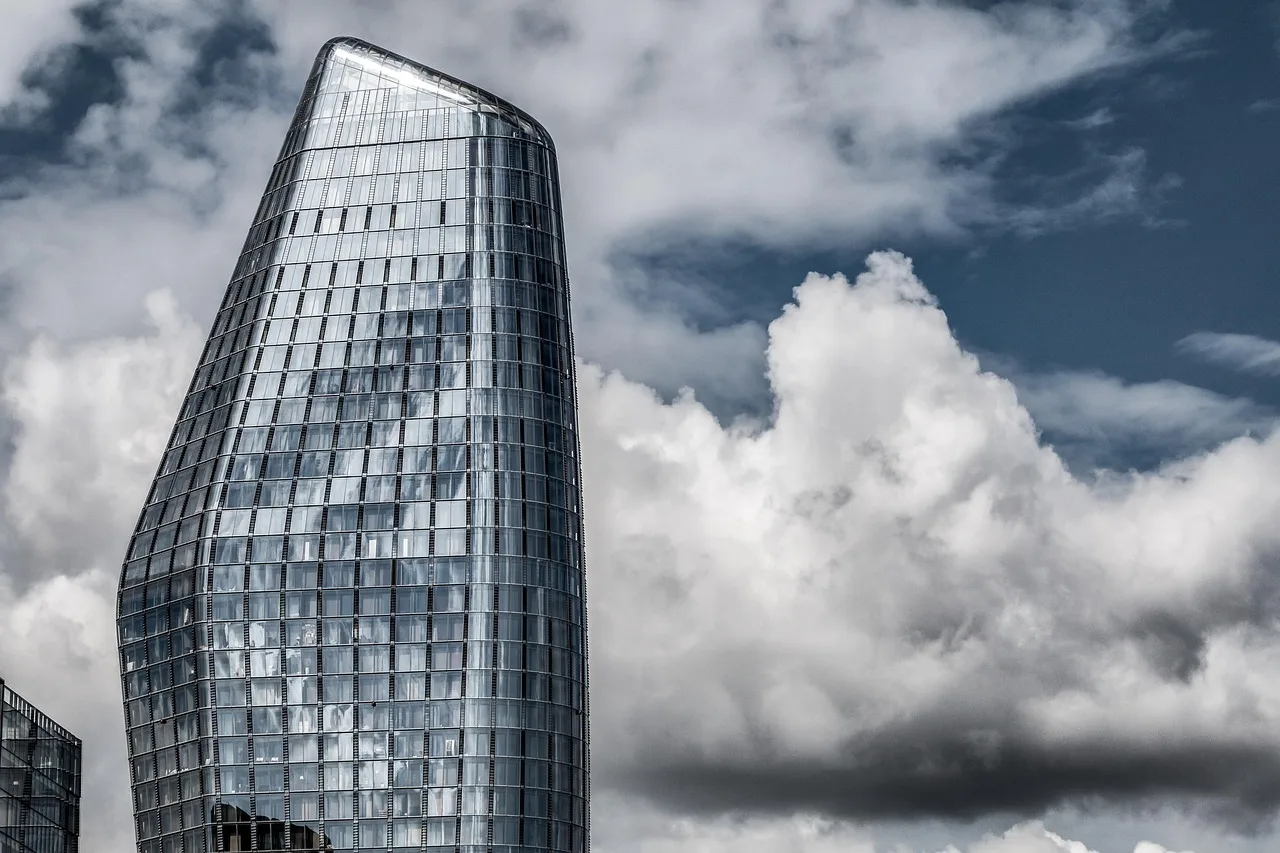 skyscraper, building, london, uk, great britain, architecture, modern, nature, clouds, sky, exterior, city